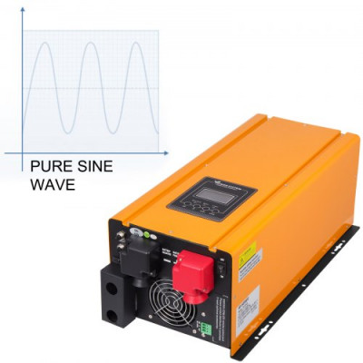 Inversor de Corriente, 220/230/240 V AC Convertidor de Corriente, 3 kW Transformador Onda Sinusoidal Pura, Convertidor Onda Sinusoidal Pura con Ventilador Inteligente, para Electrodomésticos