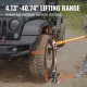 Koop Hoge hefhoogte landbouwkrik 7000 lbs capaciteit 48" Utility landbouwkrik Offroad-krik met ratel voor tractor, vrachtwagen, SUV, bumperlift, oranje