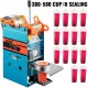 Buy Manual Cup Sealing Machine 90/95mm 300-500 Cups/h Tea Cup Sealing Machine 27x27x65cm Blue PP, PE and Pet Cup Sealing Machine for Coffee, Milk Tea, Soy Milk