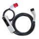 Comprar Cargador Portátil para Vehículos Eléctricos Tipo 2 IEC6219 Cargador para Coche Eléctrico 16 A 3,68 kW Monofásico 11 kW Cable de Carga Trifásico 7,5 m CEE 16 Enchufe LCD IP66 con Bolsa Gancho