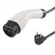 Buy Portable EV Charger Type 2 Electric Car Charger 16A 3.7kW with 8.6m Charging Cable CEE 7/7 LCD Display EV Home IEC62196 Waterproof IP66 with Storage Bag Hook Charging Cable