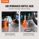 Buy Hydraulic Bottle Jack 20T Capacity Lifting Range 265-500mm Hydraulic and Pneumatic Jack 0.5MPa Pressure for Car Repair Heavy Machinery Workshop Garage