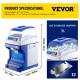 Buy Automatic Electric Ice Crusher 300W 200kg/h Ice Chopper Stainless Steel Snow Cone Machine Slush Machines with 5kg Capacity Hopper with Lid 320RPM