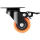 Buy Set of 4 Industrial Furniture Caster Wheels, 50.8mm PVC Silent Casters with Dual Locking Brake, 68kg Load Capacity Per Wheel for Workbench Carts