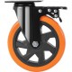 Buy Set of 4 Industrial Furniture Caster Wheels, 152.4mm PVC Silent Casters with A/B Locking Brake, 700lbs Load Capacity Per Wheel for Workbench Carts