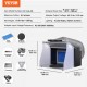 Buy Airbrush Spray Booth 405x330x355mm Portable Spray Booth 5.2m³/min Double Fan Suction Booth with LED Lighting Turntable for DIY Modeling