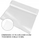 Buy Polyethylene Greenhouse Film, Dimension 3.6 x 8.5m Transparent Plastic Greenhouse, Thickness 0.15mm Antifreeze Cloth for Plants, Easy DIY for Agriculture