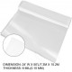 Buy Polyethylene Greenhouse Film Dimension 7.3 x 15.2m, Transparent Plastic Greenhouse Thickness 0.15mm, Easy DIY Plant Antifreeze Cloth for Agriculture