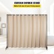 Buy Curtain Divider Bracket, 10x8ft Room Divider Kit with 4 Rolling Wheels, Aluminum Alloy Frame, Blackout Curtain and Portable Oxford Bag Included, Room Divider