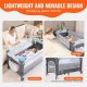 Buy Baby Bed Load 35kg Foldable Co-Sleeping Crib Umbrella Bed with Changing Table Wheels Breathable Mosquito Net Toys Extra Bed with Side Opening with Accessories for Newborn