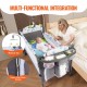 Koop Babybedje Belastbaarheid 35 kg Opklapbaar Co-Sleeping Wiegje Paraplubed met luiertafelwielen Ademend Klamboe Speelgoed Extra bed met zijopening met accessoires voor pasgeborenen