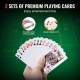 Comprar Juego de Fichas de Poker de Plástico Juego de Poker 300 PCS Juego Completo de Poker con Estuche de Aluminio, Cartas, Botones y Dados, 7-8 Jugadores para Texas Hold'em, Blackjack, Juegos de Azar