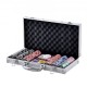 Comprar Juego de Fichas de Poker de Plástico Juego de Poker 300 PCS Juego Completo de Poker con Estuche de Aluminio, Cartas, Botones y Dados, 7-8 Jugadores para Texas Hold'em, Blackjack, Juegos de Azar