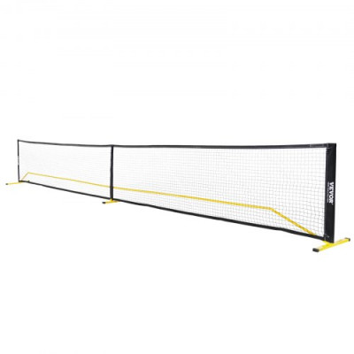 VEVOR Sistema portátil de red de Pickleball red de tamaño reglamentario de 260 pulgadas marco de metal estable resistente a la intemperie y red de PE fuerte juego al aire libre con bolsa de transporte