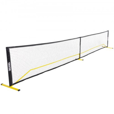 VEVOR Sistema portátil de red de Pickleball red de tamaño reglamentario de 260 pulgadas marco de metal estable resistente a la intemperie y red de PE fuerte juego al aire libre con bolsa de transporte