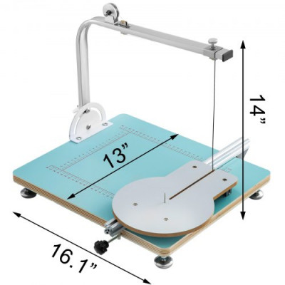 VEVOR Cortador de Espuma de Alambre Caliente 40x33x35,5 cm Temperatura Controlable 50-300 ℃ Cortador de Alambre Caliente Espuma Poliestireno 10-240 V Cortador de Espuma con Banco de Trabajo Escalado