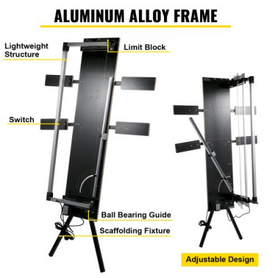 VEVOR Cortador de Alambre Caliente 360 °C 220 V Longitud de Corte 122 cm Máquina Corte de Espuma de Poliestireno con Soporte 200x35x15 cm Mesa de Trabajo de Corte de Espuma Corte Horizontal y Vertical