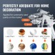 Buy Paint spray gun with 10L tank Paint pressure can Air inlet 6.4mm Outlet 9.5mm 2 paint nozzles 1.5mm 4mm Maximum pressure 60 PSI for interior decoration