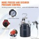 Buy Paint spray gun with 10L tank Paint pressure can Air inlet 6.4mm Outlet 9.5mm 2 paint nozzles 1.5mm 4mm Maximum pressure 60 PSI for interior decoration