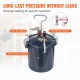 Buy Paint spray gun with 10L tank Paint pressure can Air inlet 6.4mm Outlet 9.5mm 2 paint nozzles 1.5mm 4mm Maximum pressure 60 PSI for interior decoration