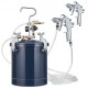 Buy Paint spray gun with 10L tank Paint pressure can Air inlet 6.4mm Outlet 9.5mm 2 paint nozzles 1.5mm 4mm Maximum pressure 60 PSI for interior decoration