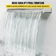 Buy Pool Waterfall Stainless Steel Waterfall 150 x 11.4 x 7.8 cm Waterfall Fountain Waterfall Rectangular Fountain for Pool