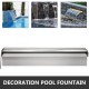 Buy Pool Waterfall Stainless Steel Waterfall 45 x 11.4 x 7.8 cm Waterfall Fountain Waterfall with Led Rectangular Fountain with Leds