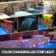 Koop Waterval voor zwembad RVS waterval 45 x 11,4 x 7,8 cm watervalfontein waterval met leds rechthoekige fontein met leds