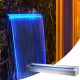 Buy Pool Waterfall Stainless Steel Waterfall Stainless Steel Waterfall Fountain 60 x 11.4 x 7.8cm Rectangular for Pool