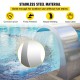 Comprar Fuente Cascada para Piscina de Acero Inoxidable Fuente de Piscina sobre el Suelo 30 x 60 x 45cm Fuentes de Piscina de Plata Diseño Curvo Alta