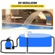 Buy Stainless Steel Pool Waterfall Fountain Above Ground Pool Fountain 30 x 60 x 45cm Silver Pool Fountains Curved Design High