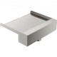 Fuente rectangular para piscina de acero inoxidable Cascadas para piscinas 30x26x8cm Fuente de piscina exterior Flujo de agua Ancha de 30cm