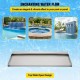 Buy Rectangular Stainless Steel Pool Fountain Pool Waterfalls 60x26x8cm Outdoor Pool Fountain Water Flow Width 60cm