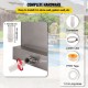 Buy Rectangular Stainless Steel Pool Fountain Pool Waterfalls 60x26x8cm Outdoor Pool Fountain Water Flow Width 60cm