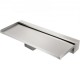 Buy Rectangular Stainless Steel Pool Fountain Pool Waterfalls 60x26x8cm Outdoor Pool Fountain Water Flow Width 60cm