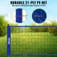 Comprar Red de voleibol portátil para exteriores, postes de acero de altura ajustable, juego de voleibol profesional con pelota de voleibol de PVC, bomba y bolsa, para jardín, playa, césped