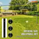 Buy Portable PE Volleyball Net, Steel Pole, Adjustable Height, Professional Volleyball Net Kit with Carry Bag and Boundary Line for Beach, Garden, Outdoor Training