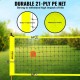 Buy Portable PE Volleyball Net, Steel Pole, Adjustable Height, Professional Volleyball Net Kit with Carry Bag and Boundary Line for Beach, Garden, Outdoor Training