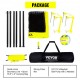 Buy Portable PE Volleyball Net, Steel Pole, Adjustable Height, Professional Volleyball Net Kit with Carry Bag and Boundary Line for Beach, Garden, Outdoor Training