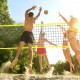 Kaufen Sie Tragbares PE-Volleyballnetz, Stahlstange, höhenverstellbar, professionelles Volleyballnetz-Set mit Tragetasche und Begrenzungslinie für Strand, Garten, Outdoor-Training