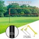 Comprar Red de voleibol portátil para exteriores, postes de aluminio de altura ajustable, juego de voleibol profesional con pelota de voleibol de PVC, bomba y bolsa, para jardín, playa, césped