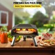 Comprar Horno de pizza para exterior a gas 12"Horno de pizza para exterior a gas 0-300 ° C Horno de pizza portátil al aire libre de acero inoxidable con piedra