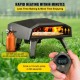 Buy 12" Gas Outdoor Pizza Oven 0-300°C Stainless Steel Outdoor Portable Pizza Oven with Stone