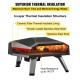 Buy 12" Gas Outdoor Pizza Oven 0-300°C Stainless Steel Outdoor Portable Pizza Oven with Stone