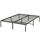 Comprar Marco de Cama Doble 196x142x36 cm Estructura Sólida de Metal Carga de 680 kg Cama Metálica Espacio de Almacenamiento Debajo de Cama Deslizamiento Silencioso Montaje Fácil para Casa, Negro