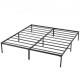 Comprar Estrutura de cama de casal 208 x 198 x 36 cm Estrutura de metal sólido Carga de 680 kg Cama de metal Espaço de armazenamento sob a cama Deslizante silencioso Fácil montagem para casa, preto