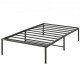 Koop Bedframe 195,5x104x36 cm massieve metalen structuur belasting van 272 kg metalen bed opbergruimte onder het bed stil glijden eenvoudige montage voor thuis slaapkamer, zwart