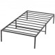 Comprar Marco de Cama 195,5x104x36 cm Estructura Sólida de Metal Carga de 272 kg Cama Metálica Espacio de Almacenamiento Debajo de Cama Deslizamiento Silencioso Montaje Fácil para Casa Dormitorio, Negro