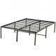 Comprar Marco de Cama Doble 195,5x142x46 cm Estructura Sólida de Metal Carga de 680 kg Cama Metálica Espacio de Almacenamiento Debajo de Cama Deslizamiento Silencioso Montaje Fácil para Casa, Negro