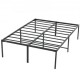 Comprar Marco de Cama Doble 195,5x142x46 cm Estructura Sólida de Metal Carga de 680 kg Cama Metálica Espacio de Almacenamiento Debajo de Cama Deslizamiento Silencioso Montaje Fácil para Casa, Negro